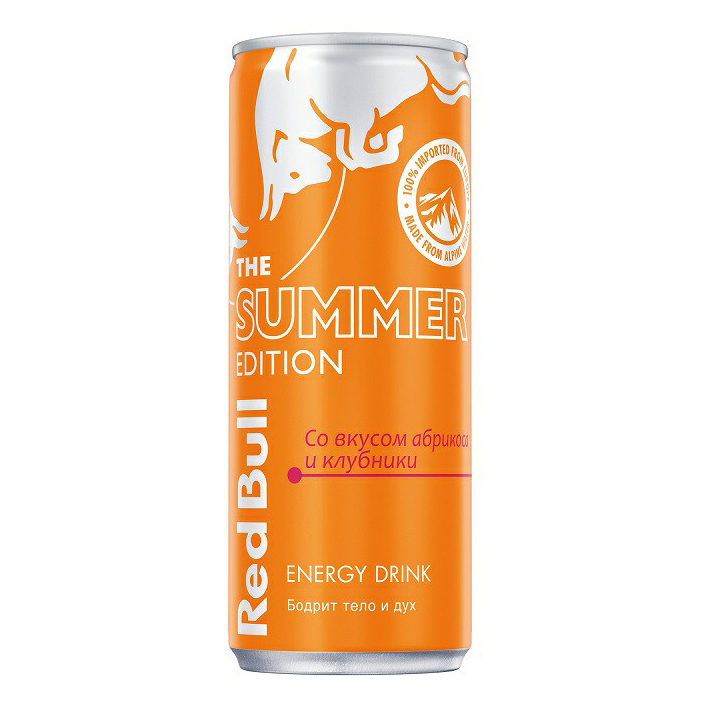 

Энергетический напиток Red Bull абрикос-клубника 0,25 л