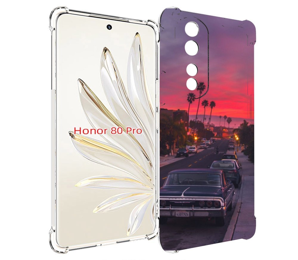 

Чехол MyPads красивая дорога америки для Honor 80 Pro, Прозрачный, Tocco