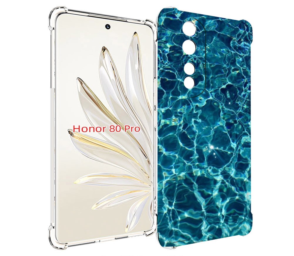 

Чехол MyPads красивая голубая вода для Honor 80 Pro, Прозрачный, Tocco