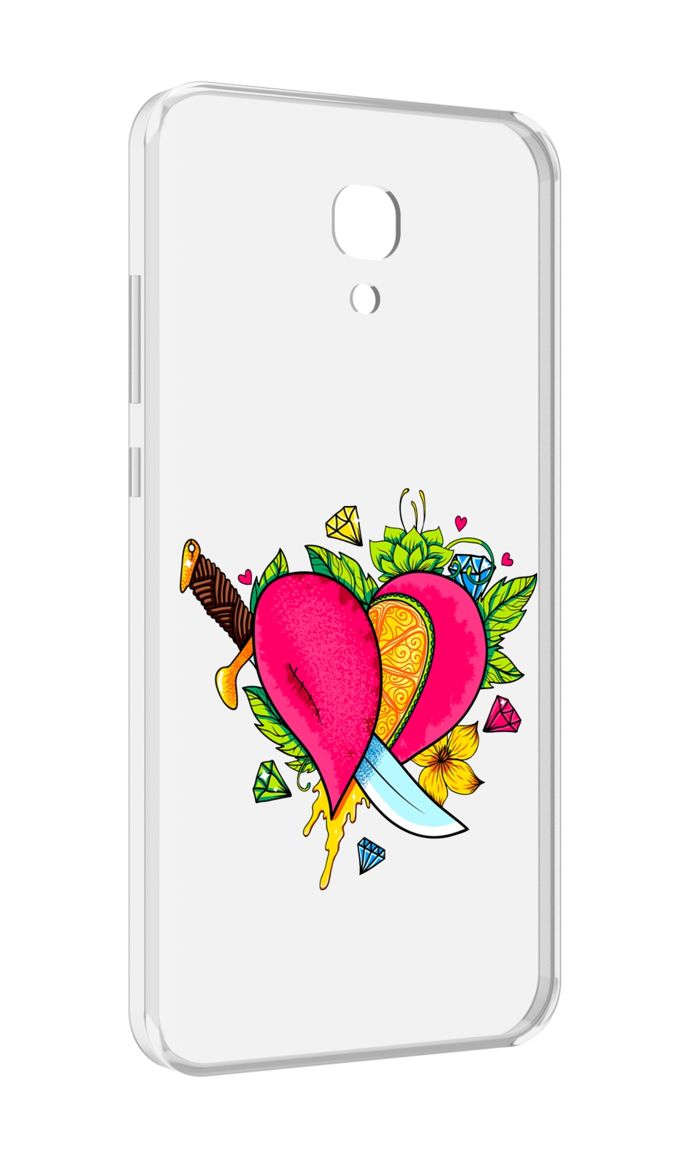 

Чехол MyPads Фруктовое сердце для Meizu M6 (M711Q), Прозрачный, Tocco