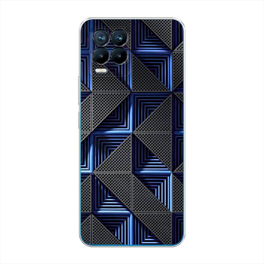 

Чехол на Oppo Realme 8 "IBM", Серый;синий, 255550-3