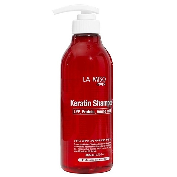 Шампунь La Miso Keratin Shampoo Укрепляющий с Кератином 500 мл