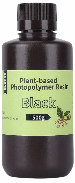

Фотополимер Elegoo Plant-Based Resin Черный, 0.5 л, Plant-Based Resin