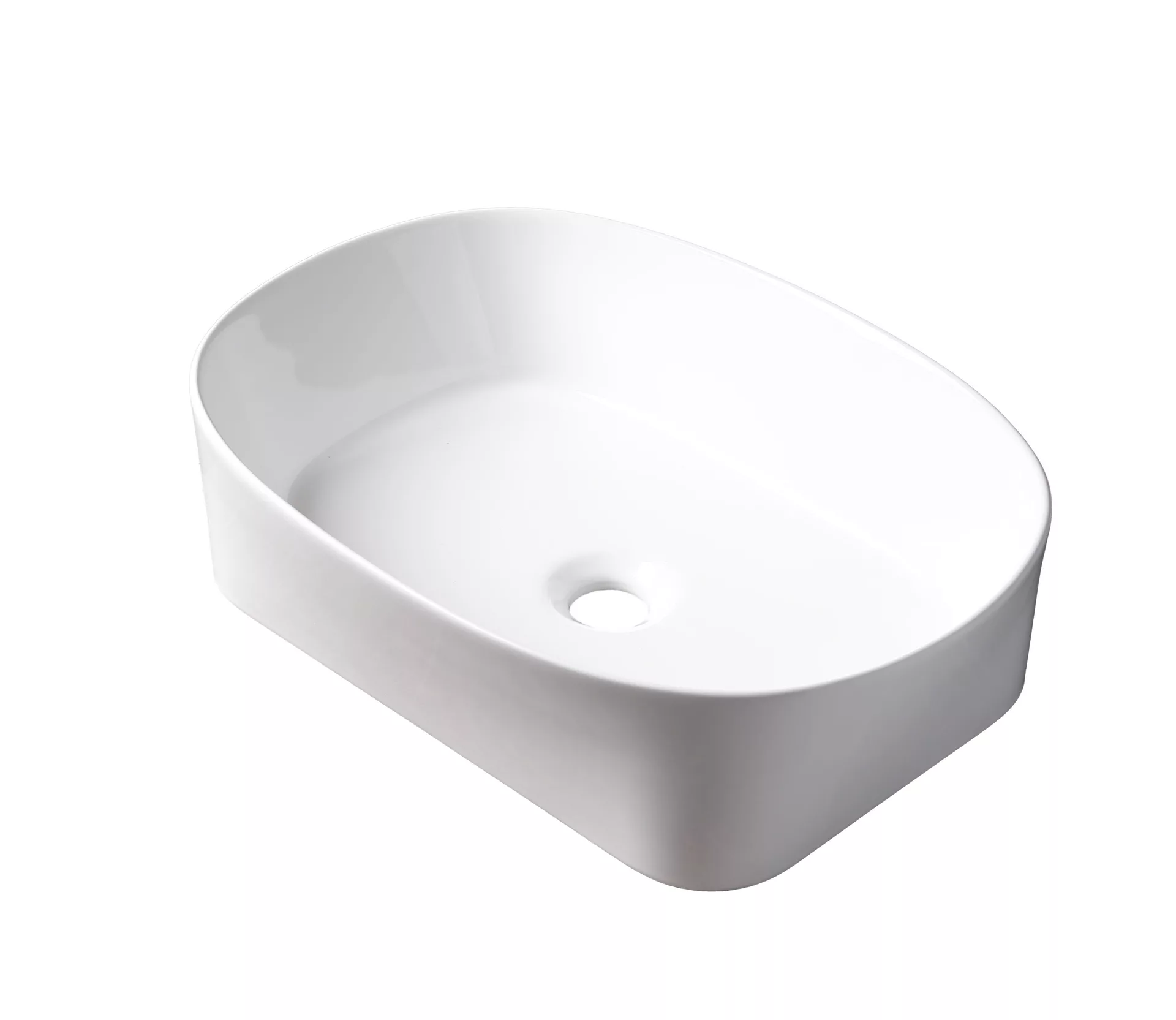 Накладная белая раковина для ванной Gid N9028, прямоугольная керамическая