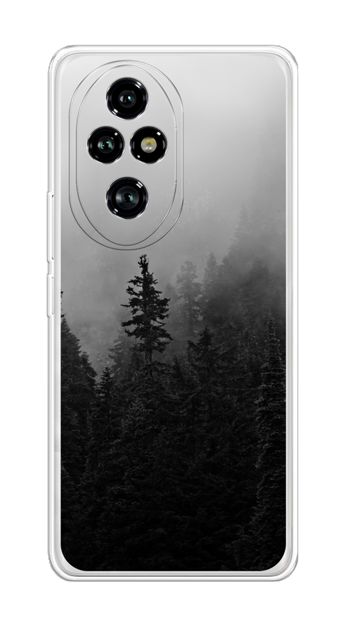 

Чехол на Honor 200 Pro "Туманный лес", Серый;черный, 6124850-1