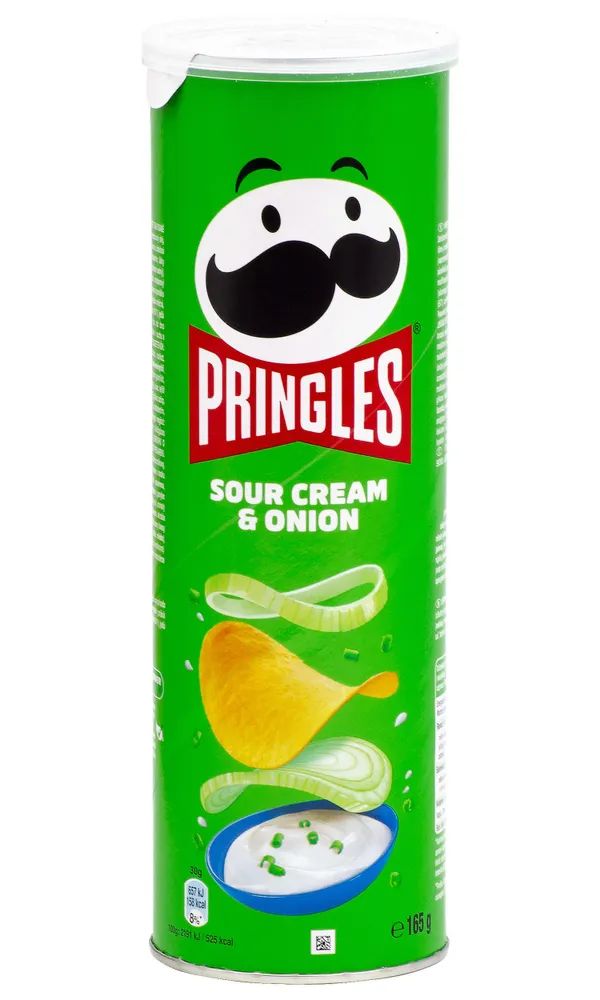 Чипсы Картофельные Pringles Сметана  и Лук 165г