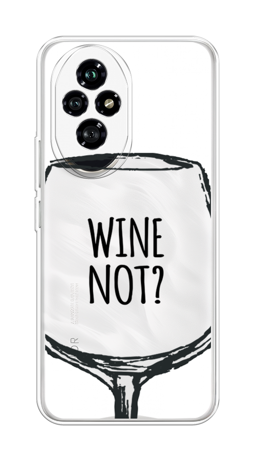 

Чехол на Honor 200 "Wine not white", Белый, 6124750-1