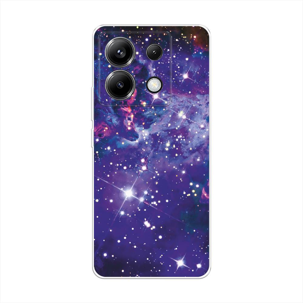 

Силиконовый чехол "Яркая галактика" на Xiaomi Poco X6, Фиолетовый