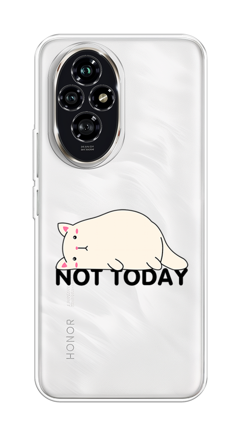

Чехол на Honor 200 "Cat not today", Белый;розовый;черный, 6124750-1
