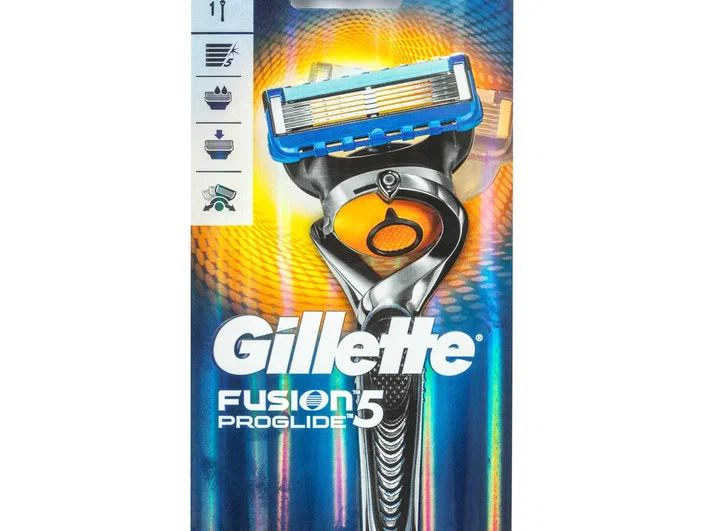 Станок для бритья мужской, многоразовая бритва Gillette Fusion Proglide,1 кассета 5 лезвий станок для бритья gillette mach3 turbo с 1 сменной кассетой