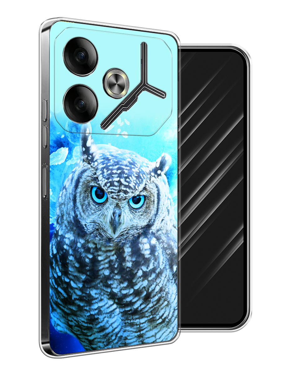 

Чехол Awog на Tecno Pova 6 "Сова арт 7", Синий;голубой, 305350-1