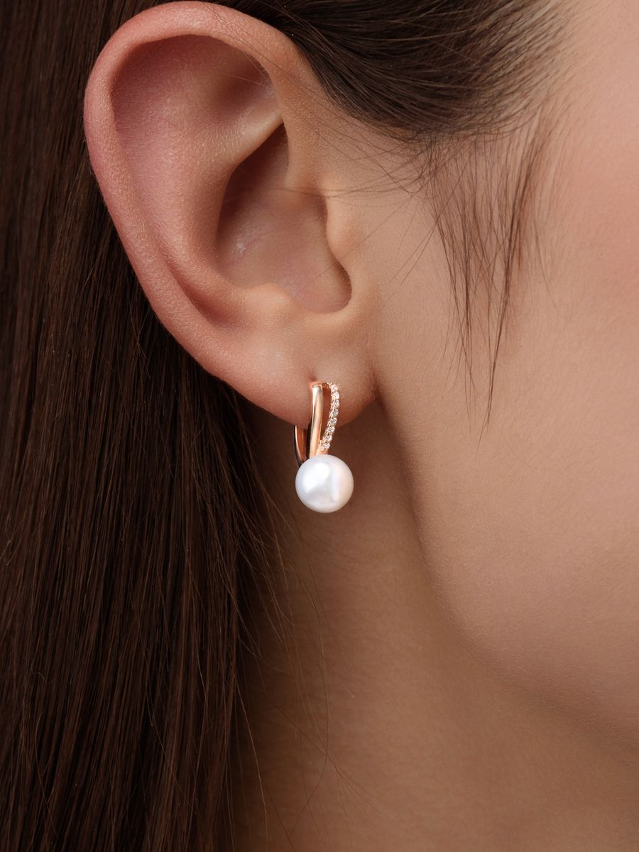 

Серьги из серебра Argentum Z2-10150зв, жемчуг культивированный/фианит, Z2-10150зв