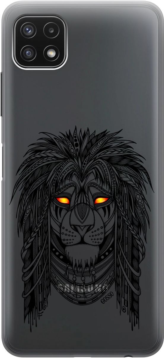 

Чехол на Samsung Galaxy A22s 5G "Grand Leo" прозрачный, Прозрачный;красный, 3916