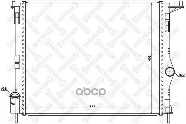 Радиатор Системы Охлаждения STELLOX 1025473sx