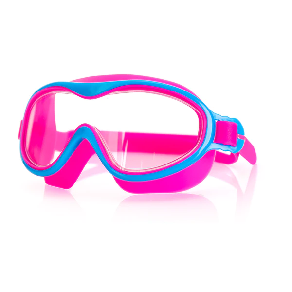 Очки-полумаска для плавания Wave детские розовые AF, от UVA, UVB, силикон M-1416
