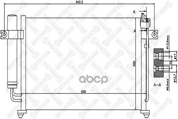 

10-45358-Sх_Радиатор Кондиционера Нуundаi Gеtz 1.1/1.3/1.6 02> STELLOX 1045358sx