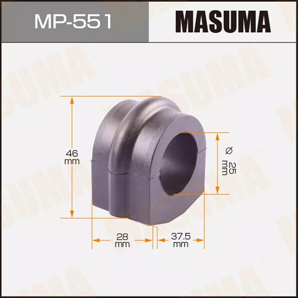 

Втулка стабилизатора пер. MASUMA mp551