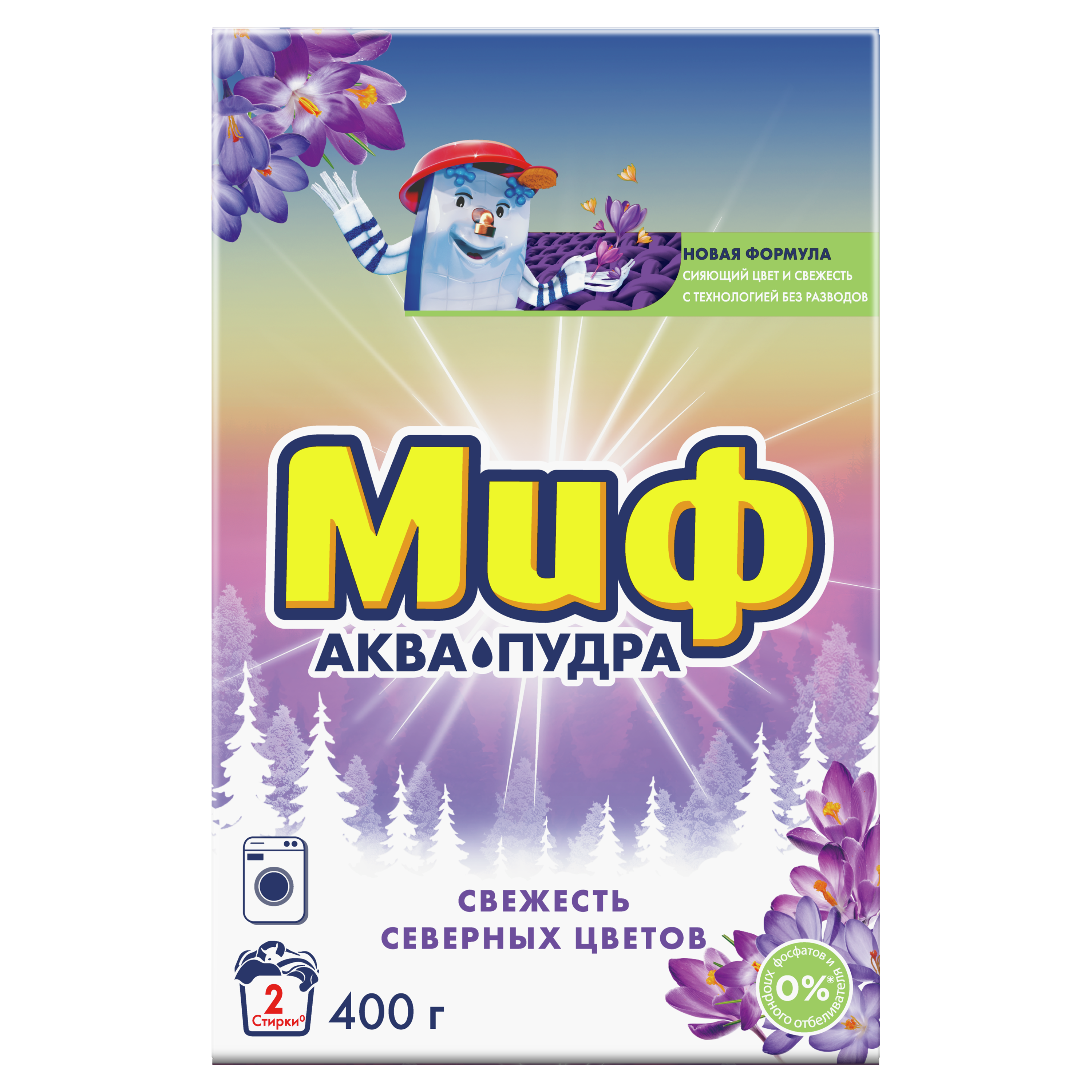 

Стиральный порошок Миф Свежий цвет автомат для цветного белья 400 г