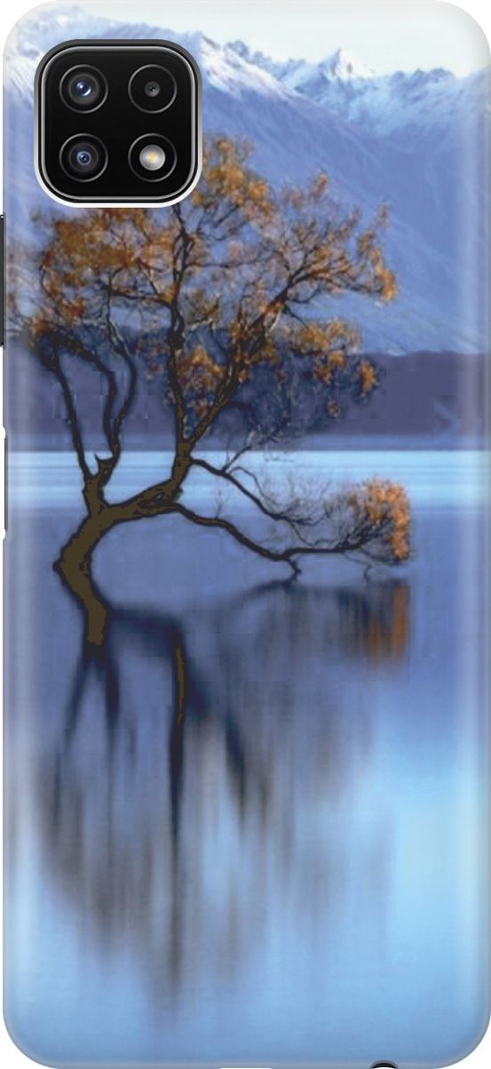 

Чехол на Samsung Galaxy A22s 5G "Дерево посреди озера", Бирюзовый;голубой, 3913