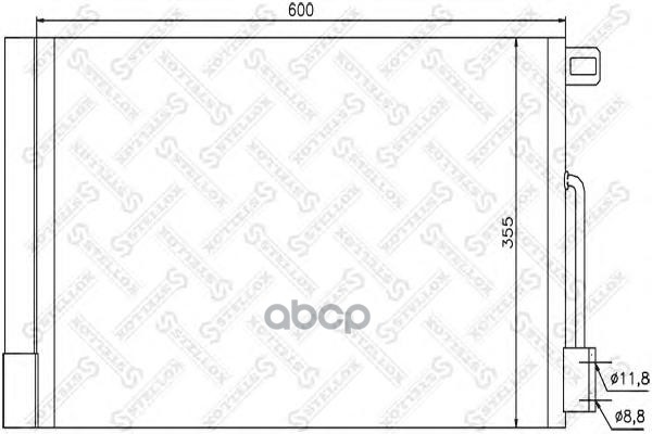 

10-45416-Sх_Радиатор Кондиционера Ореl Соrsа 1.0-1.4 06> STELLOX 1045416sx