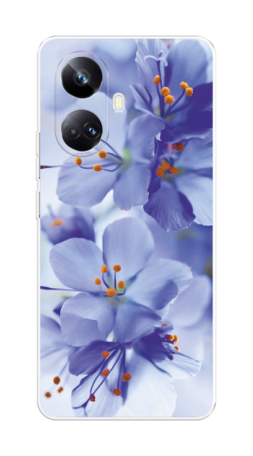 

Чехол на Realme 10 Pro+ "Фиолетовые цветки", Фиолетовый;синий, 2512350-1