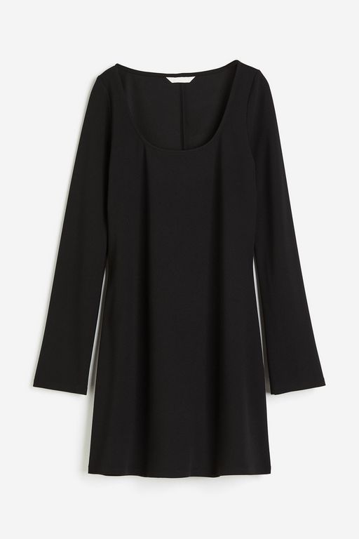 

Платье женское H&M 1214765 черное XL, Черный, 1214765