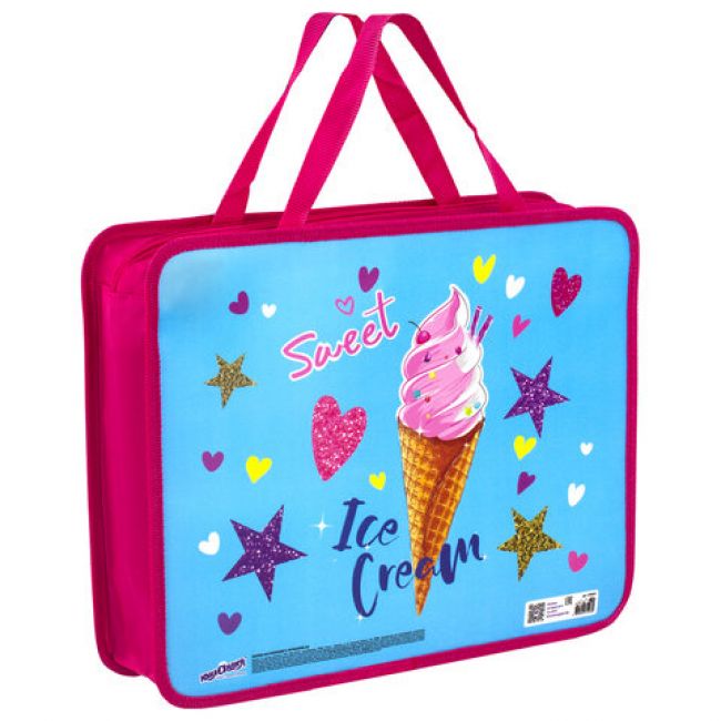

Папка Юнландия 270115, с ручками А4, Icecream (270115)