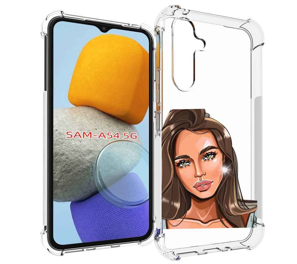 

Чехол MyPads Девушка-с-зелеными-глазами для Samsung Galaxy A54, Tocco