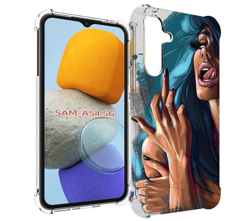 

Чехол MyPads Девушка-нарисованная-дерзкая женский для Samsung Galaxy A54, Tocco