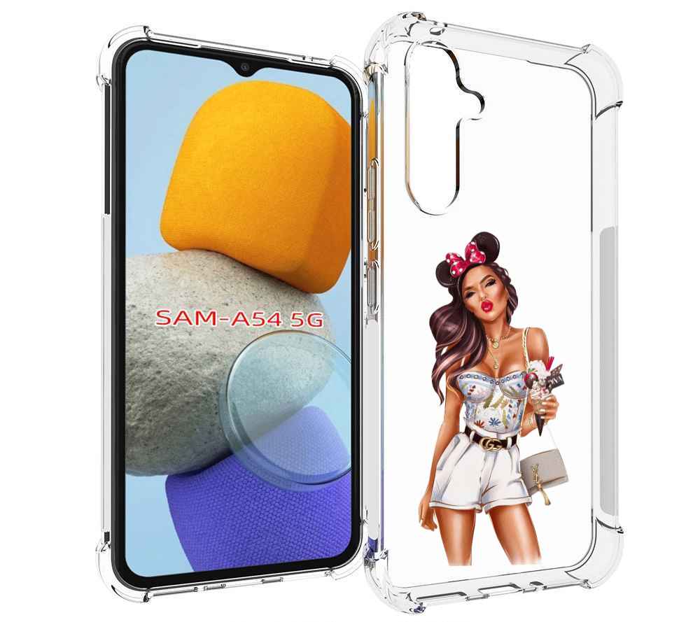 

Чехол MyPads Девушка-микки для Samsung Galaxy A54, Tocco