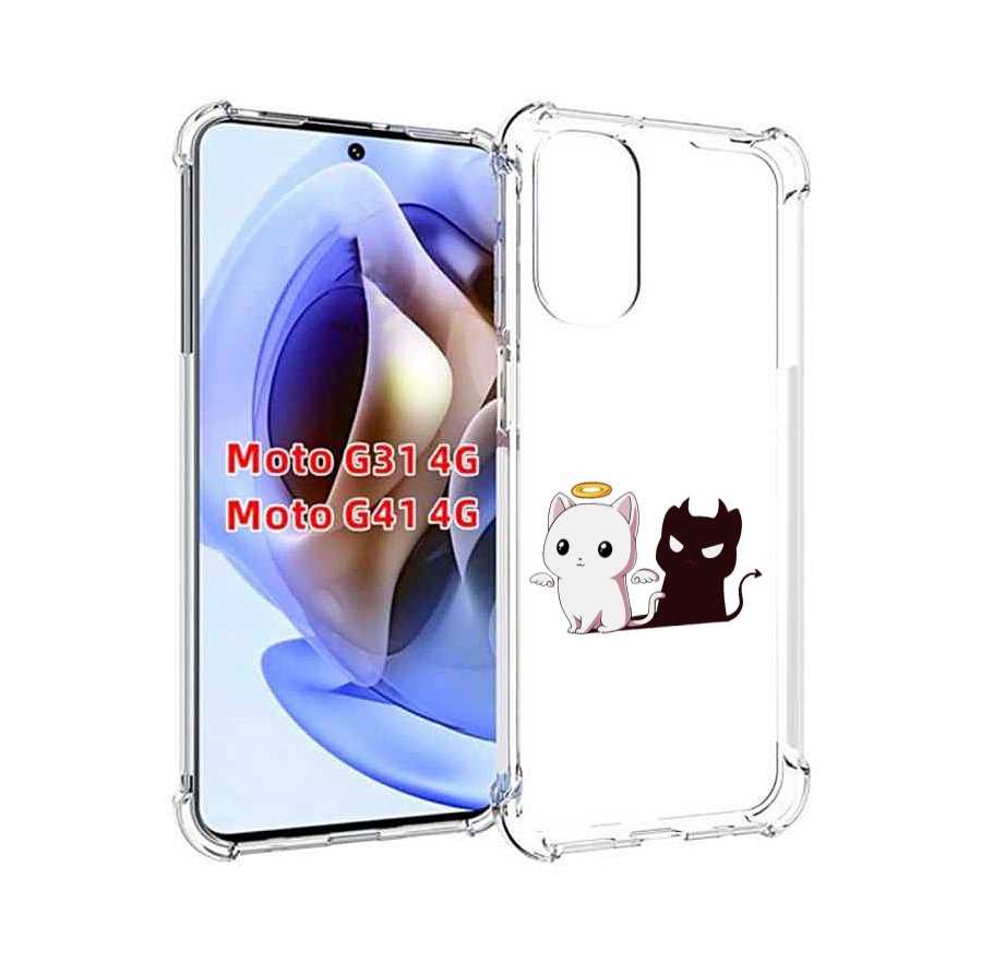 

Чехол MyPads котик-с-злой-тенью для Motorola Moto G31 4G / G41 4G, Прозрачный, Tocco