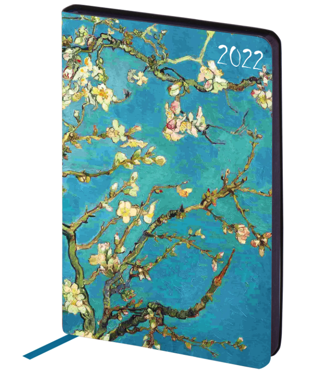 

Ежедневник Brauberg 112841 датированный на 2022 год, А5, Canvas, Цветущий миндаль (112841)