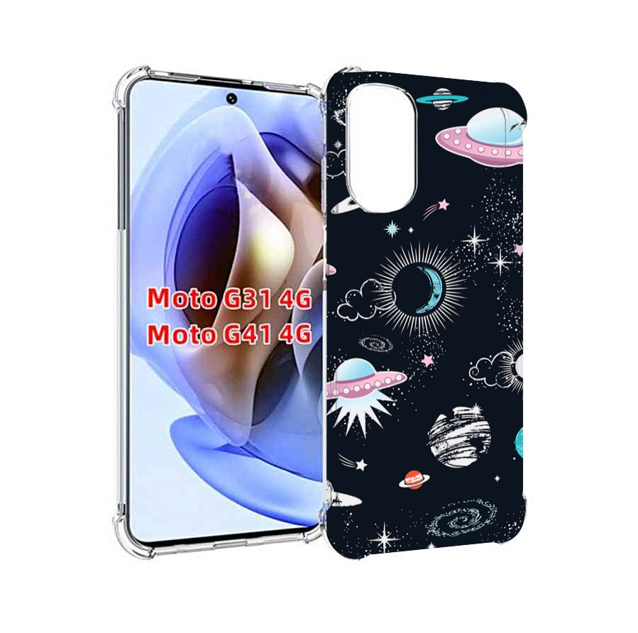 

Чехол MyPads космос-мини-картинки для Motorola Moto G31 4G / G41 4G, Прозрачный, Tocco