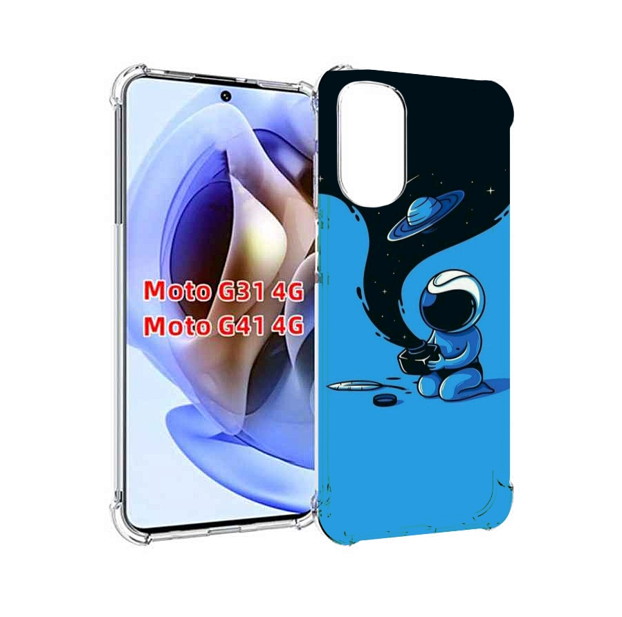 

Чехол MyPads космос из черной краски для Motorola Moto G31 4G / G41 4G, Прозрачный, Tocco