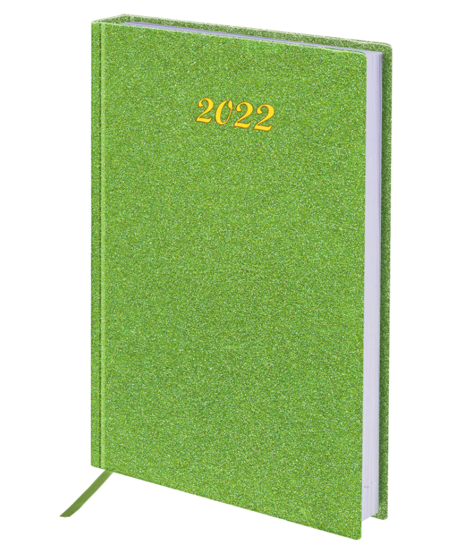 

Ежедневник Brauberg 112827 датированный на 2022 год, А5, Sparkle, зеленый (112827)