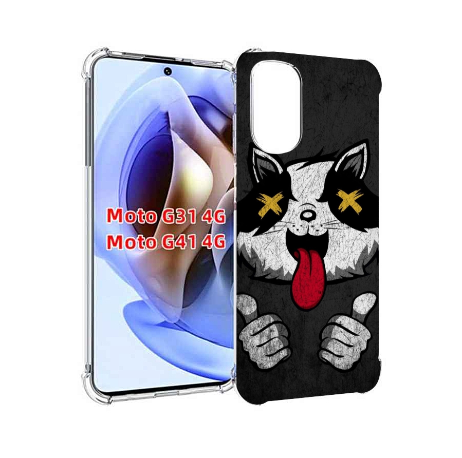 

Чехол MyPads классный зверек для Motorola Moto G31 4G / G41 4G, Прозрачный, Tocco