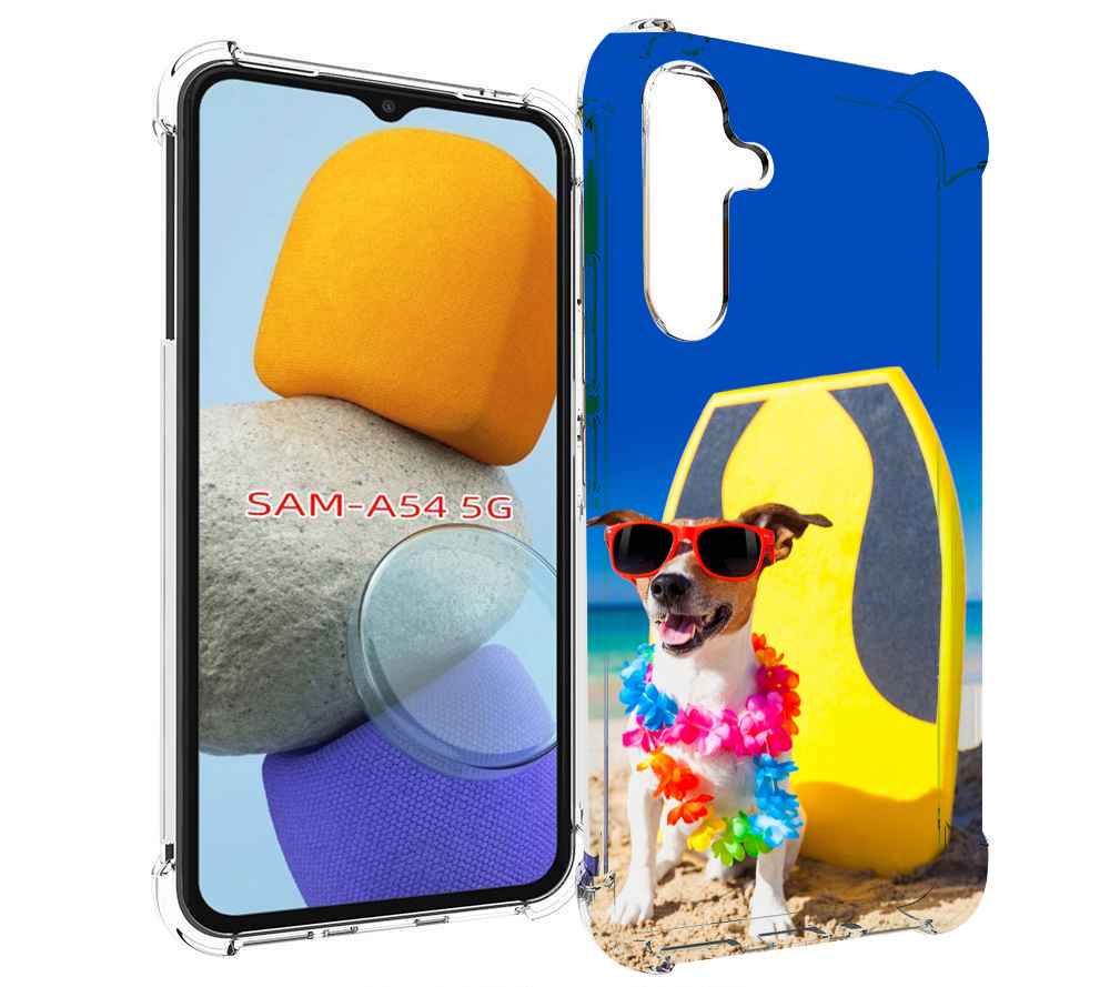 

Чехол MyPads Гавайская-собака для Samsung Galaxy A54, Tocco