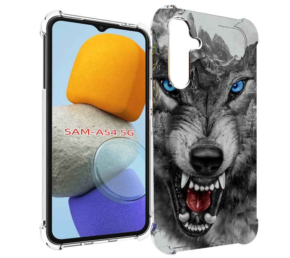 

Чехол MyPads Волк-частица мужской для Samsung Galaxy A54, Tocco