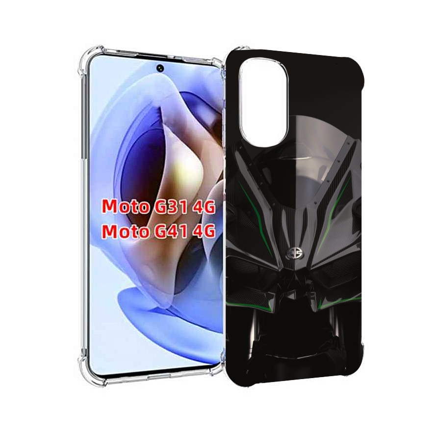 

Чехол MyPads кавасаки мото для Motorola Moto G31 4G / G41 4G, Прозрачный, Tocco