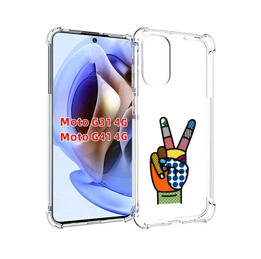 

Чехол MyPads йоу пальчики для Motorola Moto G31 4G / G41 4G, Прозрачный, Tocco
