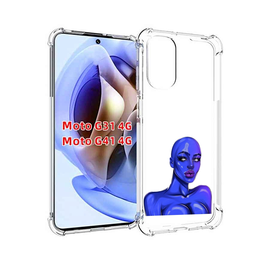 

Чехол MyPads инопланетянка для Motorola Moto G31 4G / G41 4G, Прозрачный, Tocco