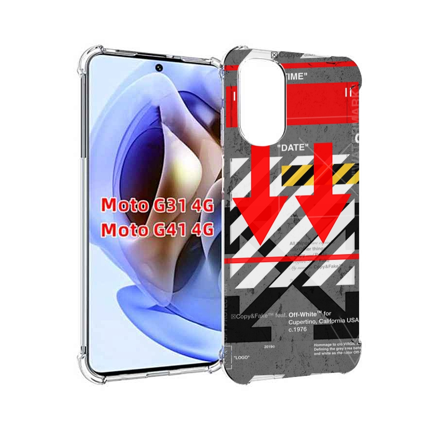 

Чехол MyPads знаки-логотипы для Motorola Moto G31 4G / G41 4G, Прозрачный, Tocco