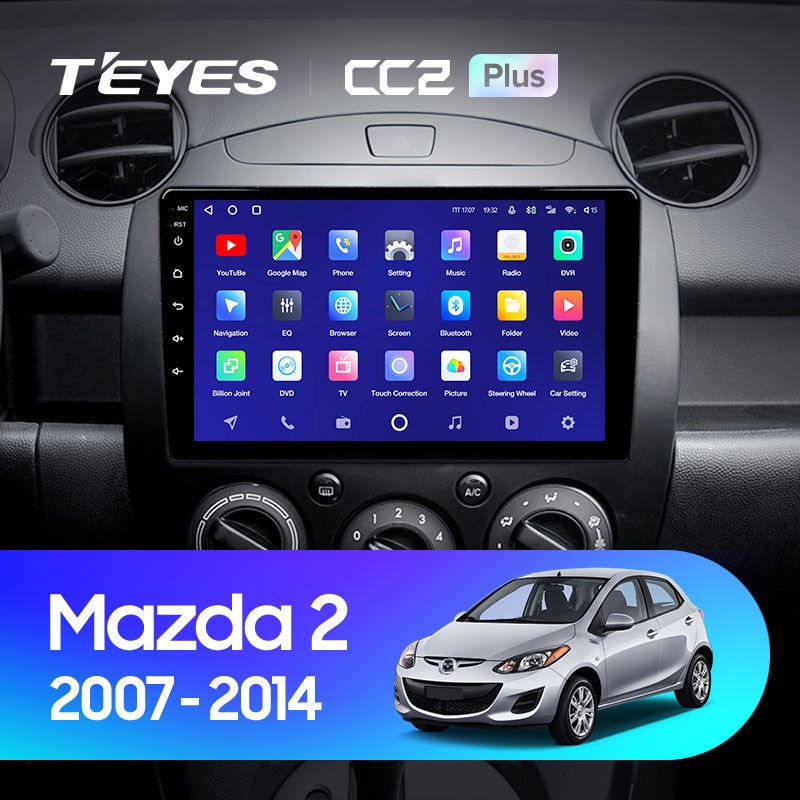 Штатная магнитола Teyes CC2 Plus 6128 Mazda 2 DE 2007-2014 3850000₽