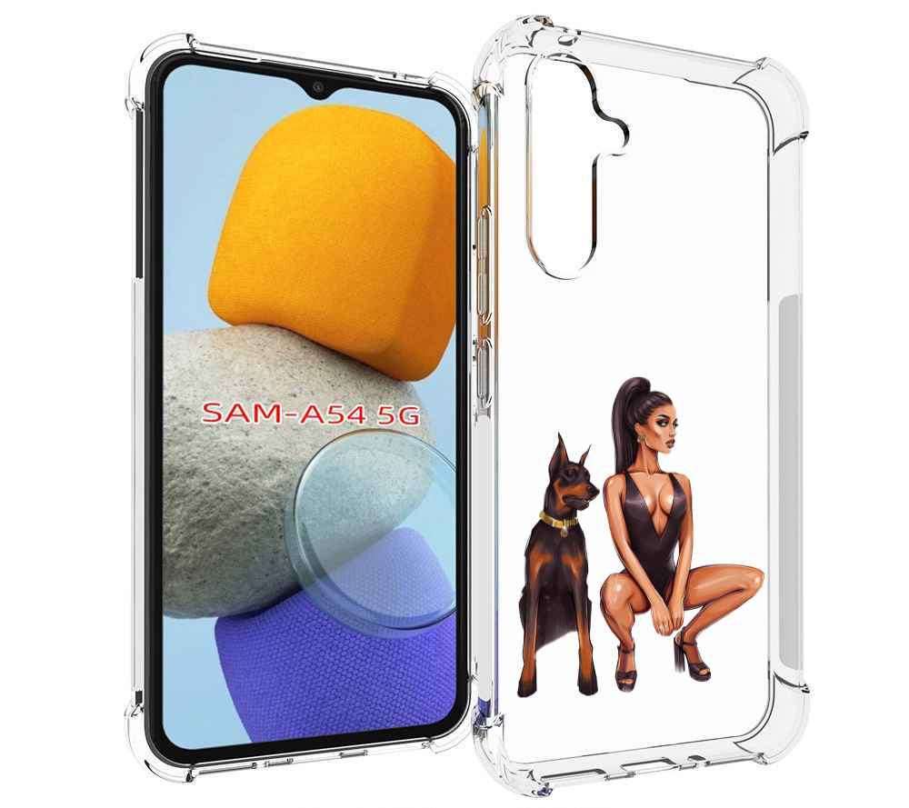

Чехол MyPads Борзая-девушка для Samsung Galaxy A54, Tocco