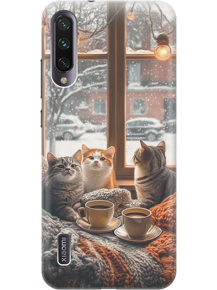 

Силиконовый чехол на Xiaomi Mi A3 / CC9e с принтом "Котики на подоконнике", Прозрачный;бежевый;белый;желтый;серый, 721701012