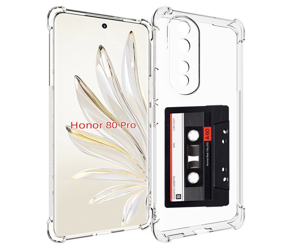 

Чехол MyPads касета для Honor 80 Pro, Прозрачный, Tocco
