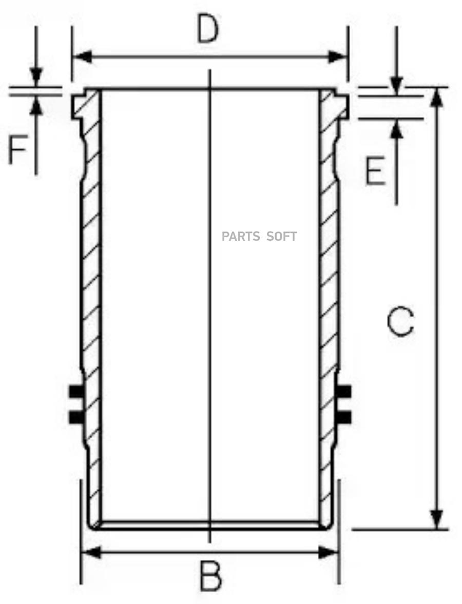 GOETZE ENGINE Гильза R6/R8 d130 1шт