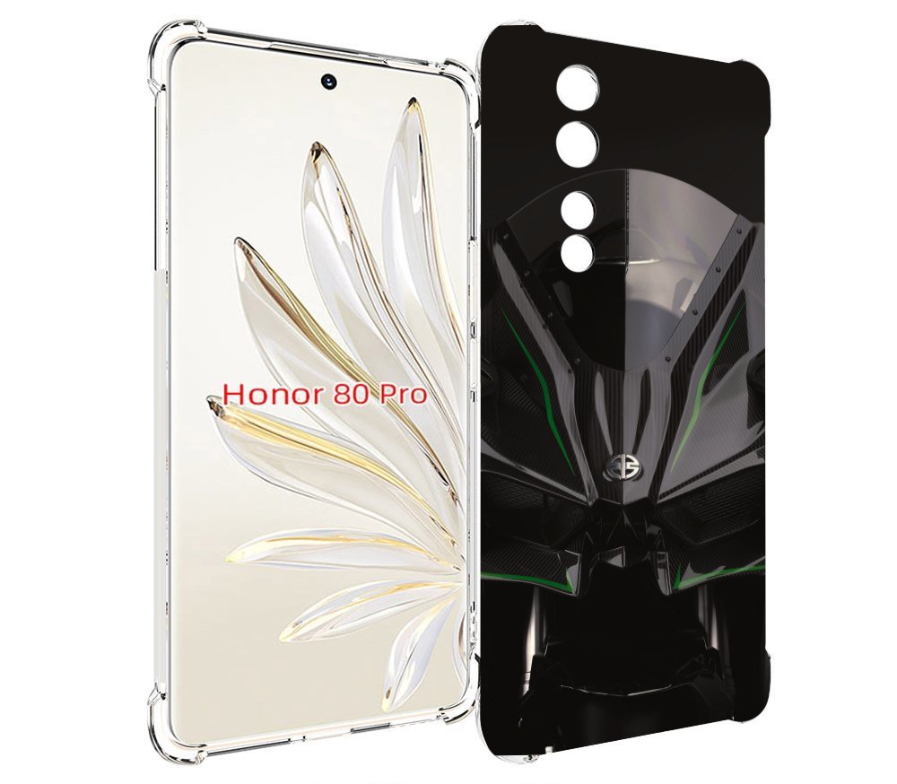 

Чехол MyPads кавасаки мото для Honor 80 Pro, Прозрачный, Tocco
