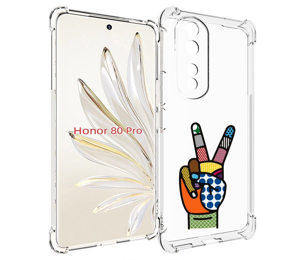 

Чехол MyPads йоу пальчики для Honor 80 Pro, Прозрачный, Tocco