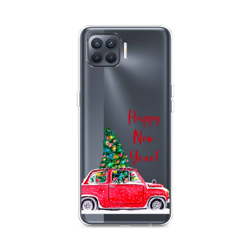 

Чехол на Oppo Reno 4 Lite "Happy New Year", Красный;зеленый, 255350-5